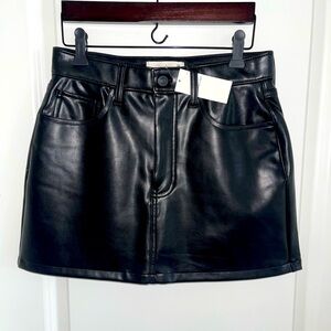 Abercrombie & Fitch vegan leather mini skirt